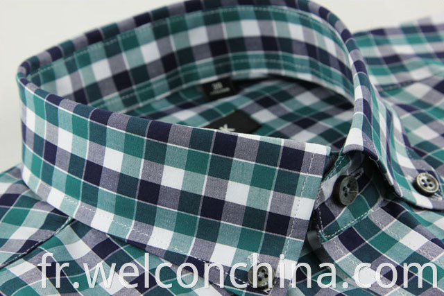 Slimming Men S Plaid Shirt Jpg